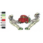 Classic Cars 43 Embroidery Design